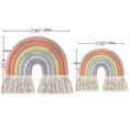 thumbnail image 4 of Tapiz de macramé de arcoíris para colgar en la pared, decoración del hogar de estilo nórdico Bih, 4 of 5