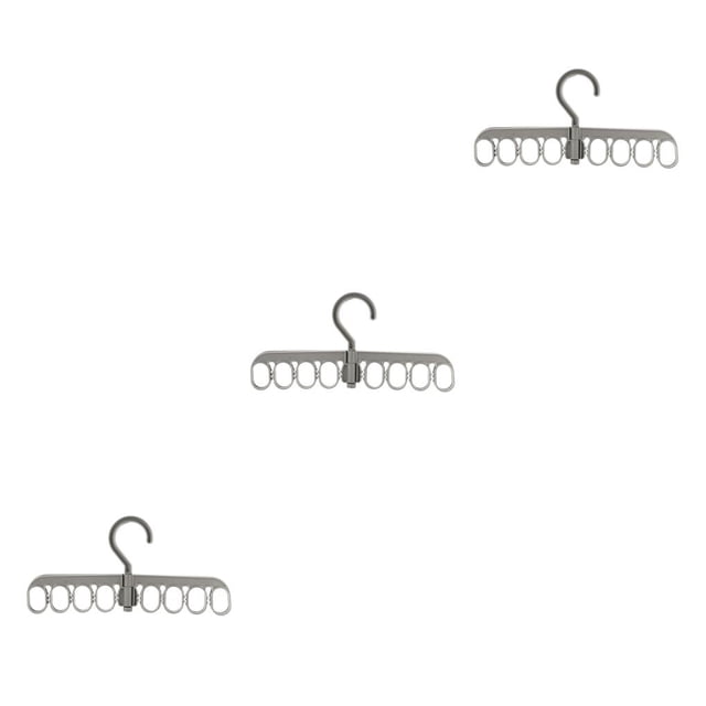 Cateissary Percha de ropa giratoria con 16 agujeros para pantalones, secado de ropa interior, bolsillo portátil, dormitorio de Hotel, armario de Type1 NO1