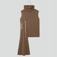 thumbnail image 3 of INCERUN Tops 2024 Moda para hombre Cuello alto Diseño irregular Chalecos Casual Ropa de calle Patchwork Rayas Sin mangas Camisetas sin mangas S-5XL, 3 of 5