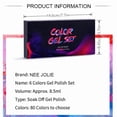 thumbnail image 5 of Teetheory 6-Color Gel Nail Polish Set,  Sparkle Nail Supplies Nail Art DIY, Soak Off UV LED Nail Glue Manicure Kit, Color Gel for Women & Girls, 5 of 9