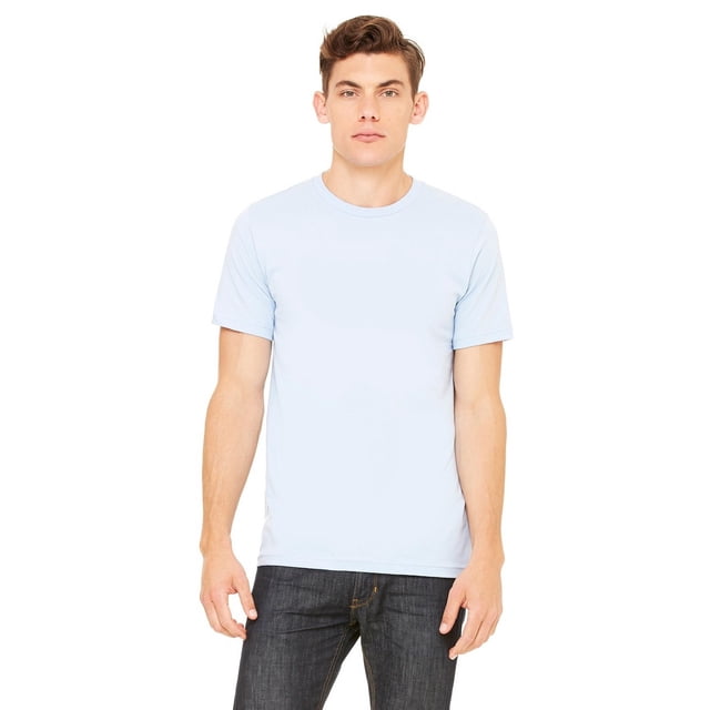 Bella + Canvas T-Shirt Unisexe à Manches Courtes - Bleu Clair - S