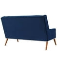 thumbnail image 2 of Loveseat Sofa Couch, Blue Navy, Velvet, Living Kitchen Cafe Bistro Hospitality Restaurant, Modern Contemporary Boutique HB33049, 2 of 4