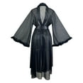 thumbnail image 4 of uublik Women Robes Soft Nightdress Bathrobe Nightgown Breathable Pajamas for Women Black, 4 of 6