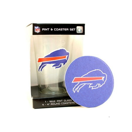 Buffalo Bills Coaster - Buffalo Bills Pint and Coaster Set