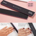 thumbnail image 5 of 10pcs Professional Nail Files, Makartt Black Manicure Tools Kit, 180/240 Grit Emery Boards for Nails for Salon Nail Art, 5 of 7