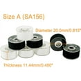 thumbnail image 3 of New brothread 144pcs (96White+48Black) 90WT Prewound Bobbin Thread Size A SA156, 3 of 6