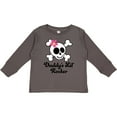 thumbnail image 3 of Inktastic Daddy's Little Rocker Skull Girls Long Sleeve Toddler T-Shirt, 3 of 5