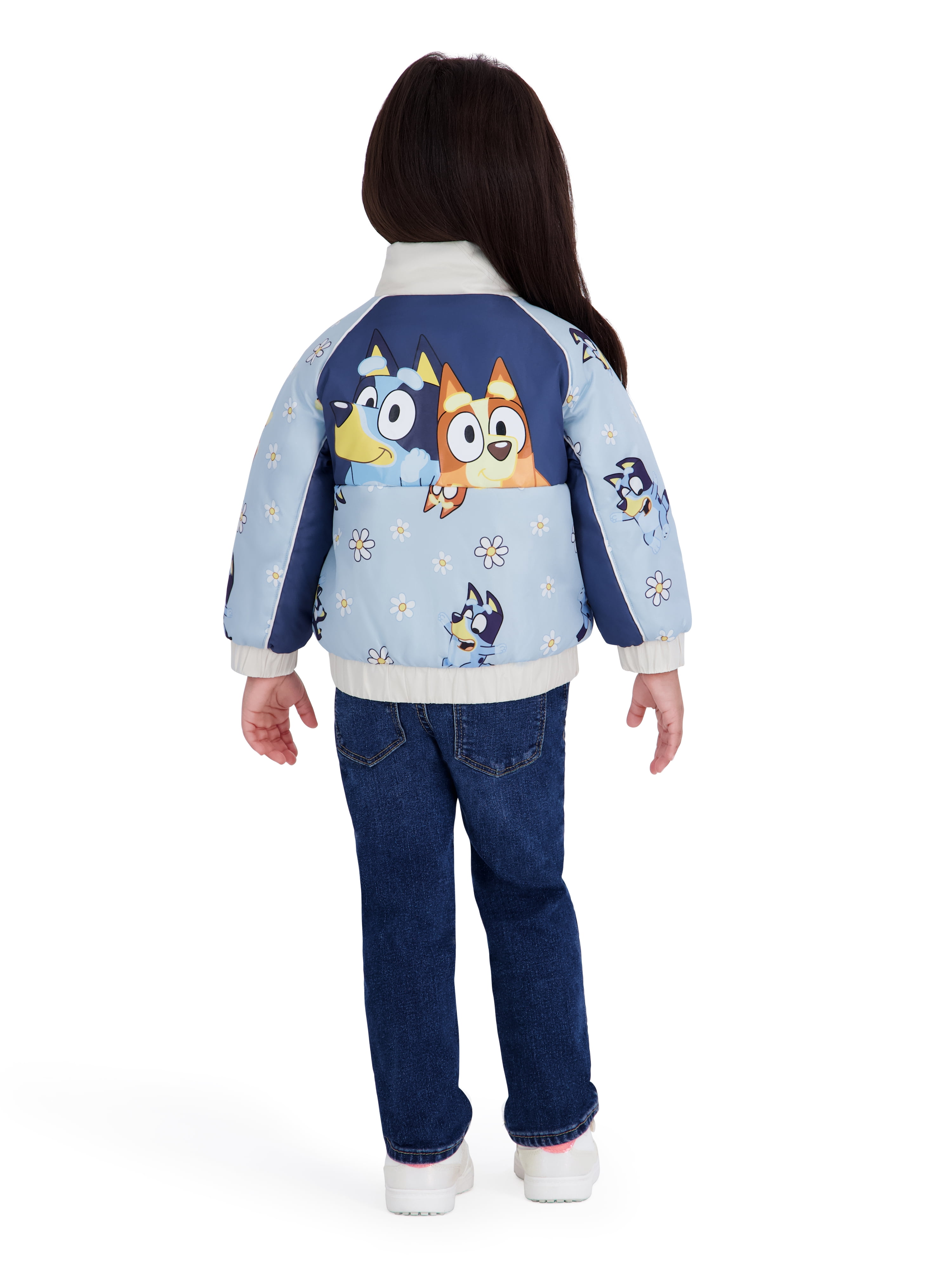 Bluey Toddler Girl Colorblock Jacket, Sizes 2T-5T