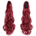 thumbnail image 1 of Extension de Queue de Cheval 24 Pouces Pince Griffe Ondulée Bouclée Extension de Cheveux Queue de Cheval Naturelle Duveteuse Postiche Synthétique pour Femmes Filles, 1 of 6