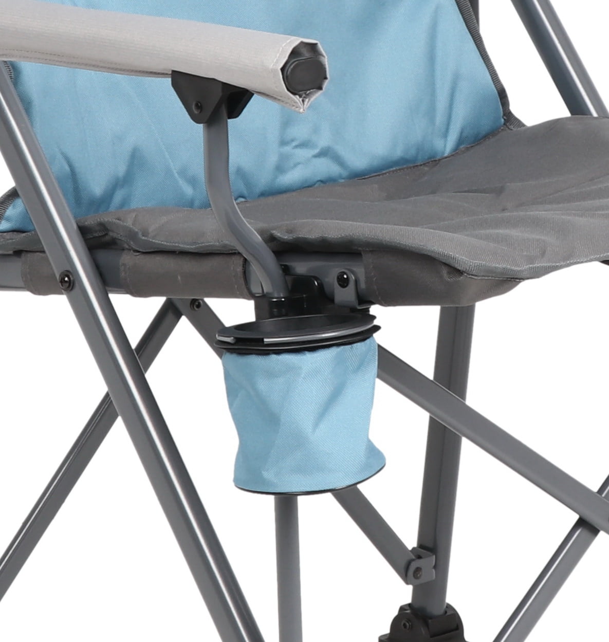 Timber Ridge Wisteria Hard Arm Chair with Cupholder, Blue