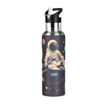 

Yayeee 33oz Double Wall Stainless Steel Water Bottle with Flip Straw Pink Record