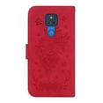 thumbnail image 3 of Feishell Wallet Phone Case for Motorola Moto G Play 2021,for Women Men,Butterfly & Rose Embossed PU Leather Magnetic Clasp Flip Stand Card Slots Shockproof Ultra Thin Protective Cover,Red, 3 of 8
