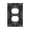 Duplex, variant on Muay Thai Sacred Symbol Light Switch Cover Decorator No Device Blank Wall Plate 1-Gang Receptacle Outlet Decor