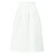 thumbnail image 5 of Falda de Algodón para Mujer INSPIRE CHIC con Cintura Elástica, Falda Midi A-Line Casual con Bolsillos XL Blanca, 5 of 8