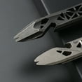thumbnail image 6 of Titanium Alloy Mini EDC Pry Bar Multi-Tool with Pocket Clip – CNC Machined TC4 Titanium Bottle Opener, Nail Puller & Screwdriver Assist for Outdoor, Camping & Everyday Carry, 6 of 11