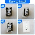 thumbnail image 5 of Triani 10Pcs Wall Plate Spacer for Outlets Flush Fit Device Leveling Plates Wall Plate Spacers Receptacle Spacers Shims Leveler for Electrical Box Switch Outlets, 5 of 7