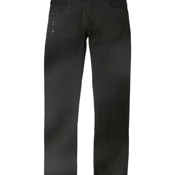 Rogue State Mens Olive Over-Dye Straight Leg Jeans, Brown, 29W x 30L