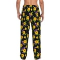 thumbnail image 7 of Salouo Daisies Flowers Print Pajama Pants for Men, Lounge Pants Elastic Waistband Casual Men's sleepwear Loungewear Sleep Pajama Pant -X-Large, 7 of 7
