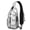Grey-12, variant on Cartoon hedgehog Leaves Cute Watercolor hedgehog Print Sling Bag Sling Backpack, Multiple Compartments, Lightweight and Durable, Ideal for Daily commuting, travelers