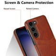 thumbnail image 4 of Dteck Card Slots Wallet Case for Samsung Galaxy S22,Shockproof PU Leather Case Slim TPU Back Cover,Brown, 4 of 7