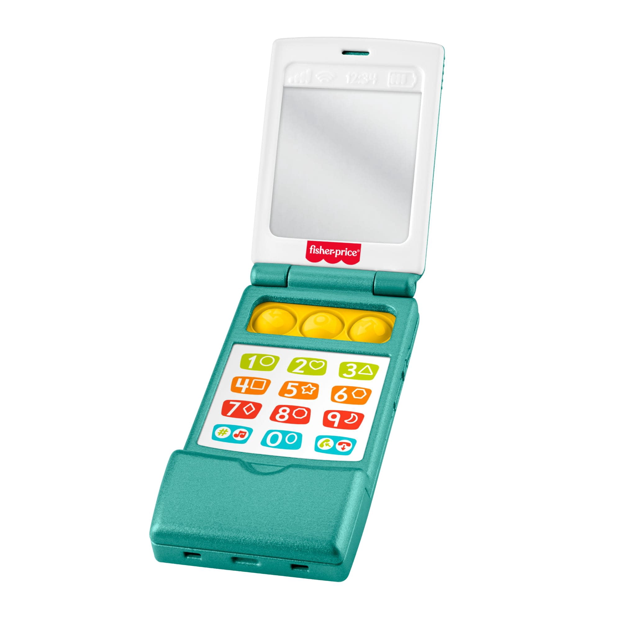 Fisher-Price Laugh & Learn Flip Phone, Baby & Toddler Musical Learning Activity Toy