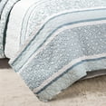 thumbnail image 4 of Lush Decor Nisha Stripe Cotton Reversible Quilt, Full/Queen, Blue, 3-Pc Set, 4 of 5