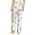 thumbnail image 3 of Daiia Little Elephant Women's Sleep Pant with Pockets and Drawstring,Pajama Pants-Large, 3 of 9