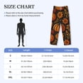 thumbnail image 4 of Lsque Autumn Pumpkin Leaves Print Men's Pajama Pants, Lounge Pant - Comfortable Home Wear,Elastic Waistband, Stylish Design-Large, 4 of 9