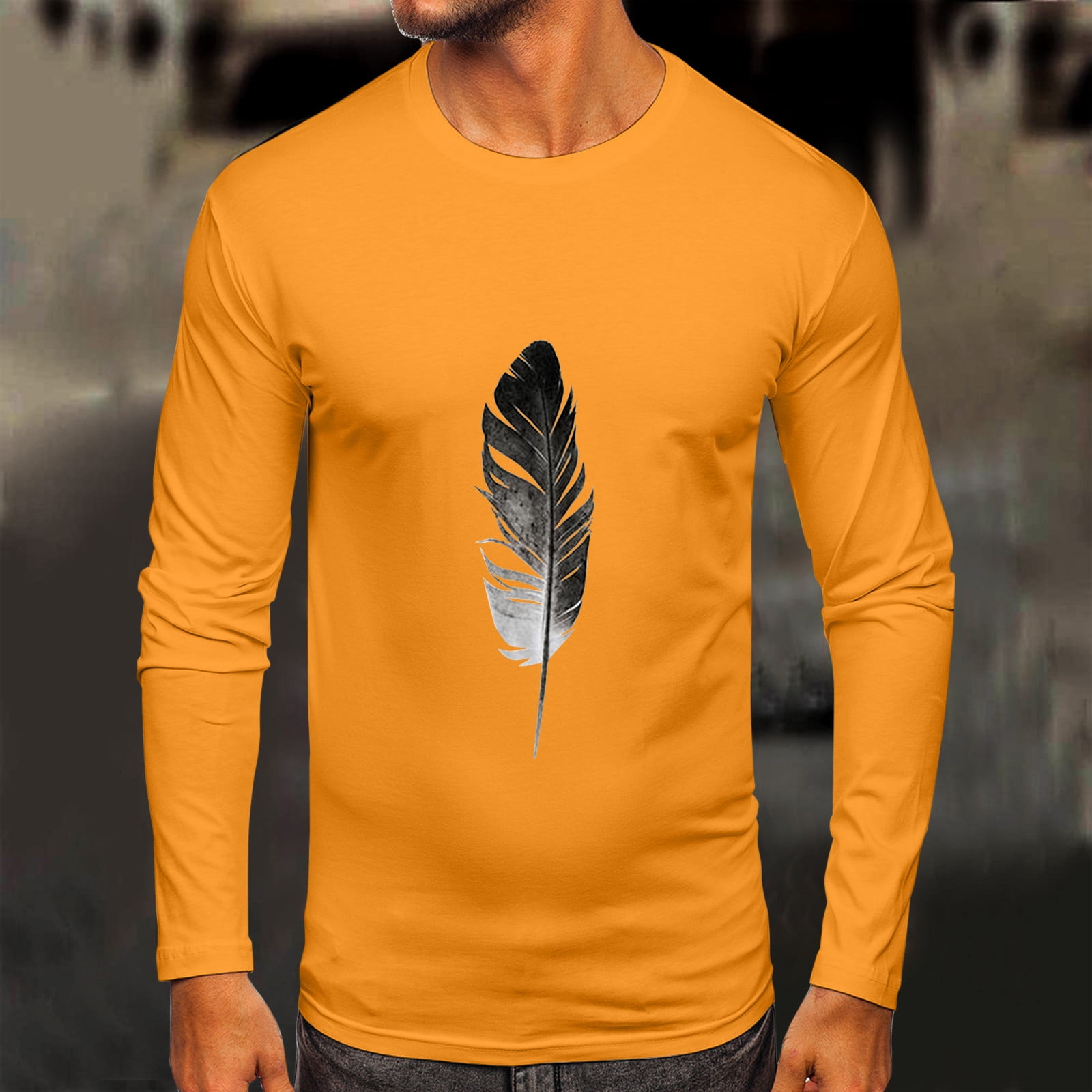 KaLI_store Grunt Style Shirts For Men Mens Solid Extended ...