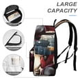 thumbnail image 4 of Deadpool Dead Pool-theme Backpack, Campus style schoolbag Bookbag with Adjustable Shoulder Straps And Large Zip Compartment, Unisex Travel Bags.17", 4 of 6