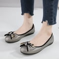thumbnail image 3 of Mepaouo Women's Round Toe Ballet Flats Bow Dressy Slip on Office Walking Loafers Shoes for Women, 3 of 8