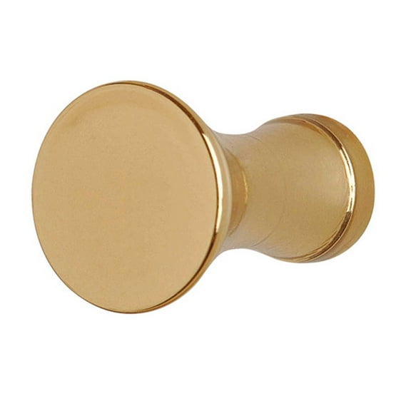 Round Brass 3/4" Dia Kitchen Cabinet Doorknob Solid Brass Pull Handle w/Screws Renovators Supply