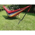 thumbnail image 2 of Deluxe Brazilian Double Hammock with Universal Stand - Hot Colours, 2 of 9