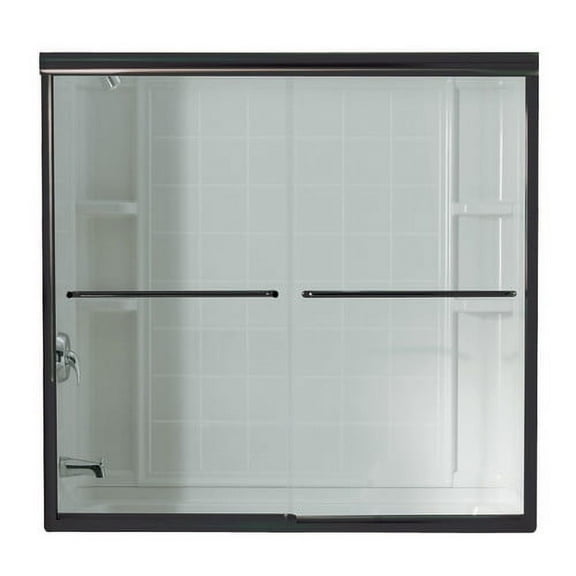 Sterling 5405-59 Finesse 58-1/16" High X 59-5/8" Wide Sliding Frameless Shower Door -