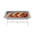 thumbnail image 3 of 12pcs Foldable Chafing Wire Racks - Full Size Catering Buffet Stands for Food Warmer Serving Trays, Perfect for Parties, Events, and Restaurants, 3 of 17