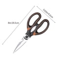 thumbnail image 3 of Oleegame 1PC Tomato Slicer And Lemon Slicer Kitchen Scissors Multifunctional Stainless Steel Scissors Household Panda Scissors Orange, 3 of 8