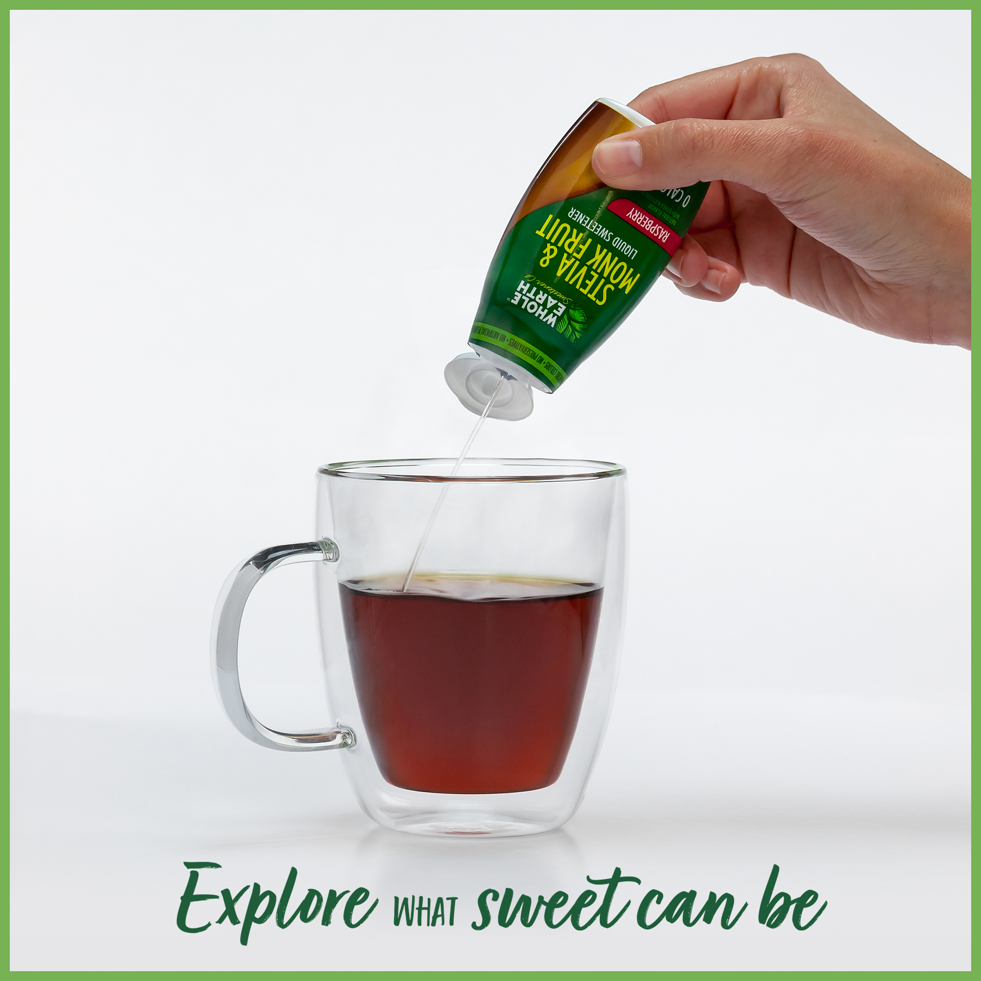 (4 pack) Whole Earth Raspberry Liquid Sweetener, Stevia & Monk Fruit, 1.62 fl oz