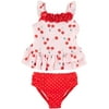 Little Me Baby Girls 2-pc. Cherry Ruffle Swimsuit