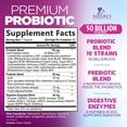 thumbnail image 3 of Probiotics - 50 Billion CFU per Capsule - 10 Strains & Prebiotics - Probiotics for Women & Men - Supports Digestive Gut Health, Bloating & Occasional Constipation - USA Bottled - 60 Capsules, 3 of 10