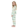 thumbnail image 4 of Fluffy Pajamas Set Fuzzy Winter Warm Pj Sets Pullover Tops and Long Pants Cute Airplanes X-Small, 4 of 8