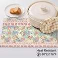 thumbnail image 5 of Placemat, Pioneer Flower Floral Print Pattern Place Mats Table Mat Set Of 2, PVC Washable Placemats for Party Kitchen Dining Decoration, 18x12 Inch, Fade Resistant, 5 of 6