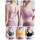 thumbnail image 3 of Mujeres Yoga Sujetador Deportes U Cuello Entrenamiento Jogging Wirefree Casual Tank Tops Irfora Amarillo/M, 3 of 7