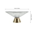 thumbnail image 2 of HOMEMAXS Fruit Bowl Dining Table Glass Fruit Serving Dish Footed Fruit Plate, 2 of 8