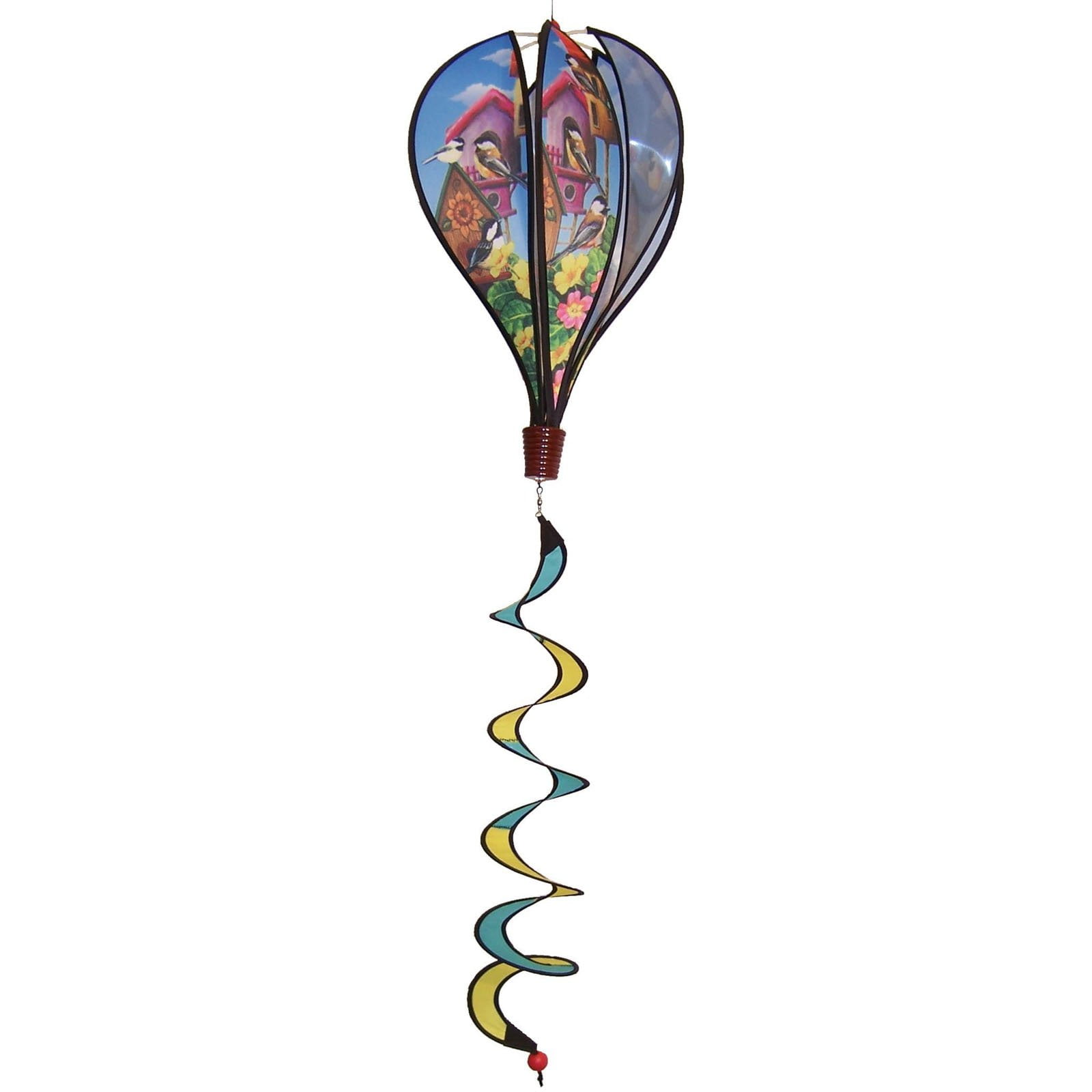 In the Breeze Chickadee Birdhouse Hot Air Balloon Wind Spinner by Gold Crest Distributing LLC