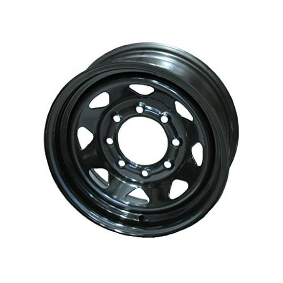 eCustomrim Trailer Wheel 16 in. X 6 in. 8 Lug Black Steel Rim Wheel