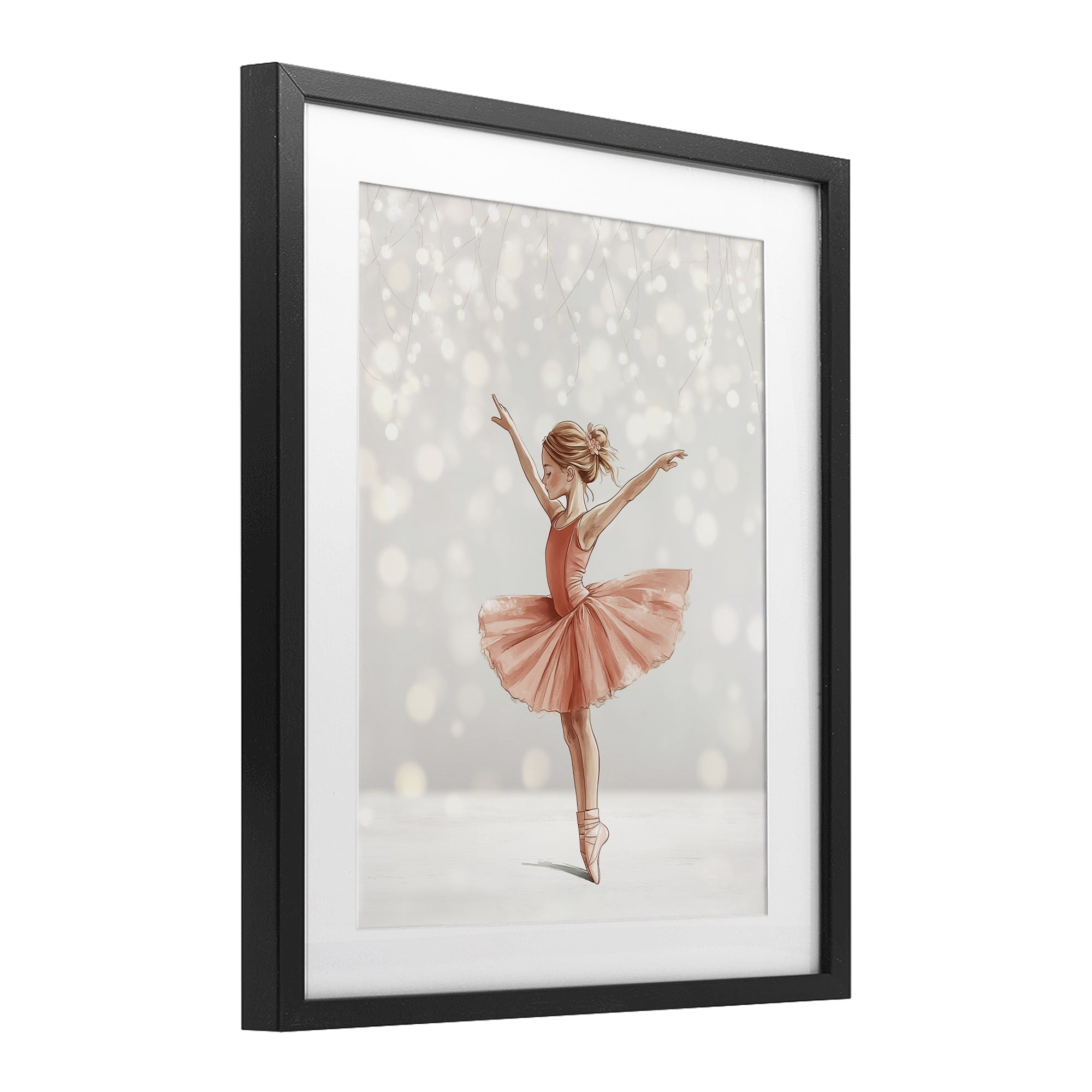 Stupell Industries Dancer In The Light Black Framed Print Under Glass, design by Christine Simpson Art