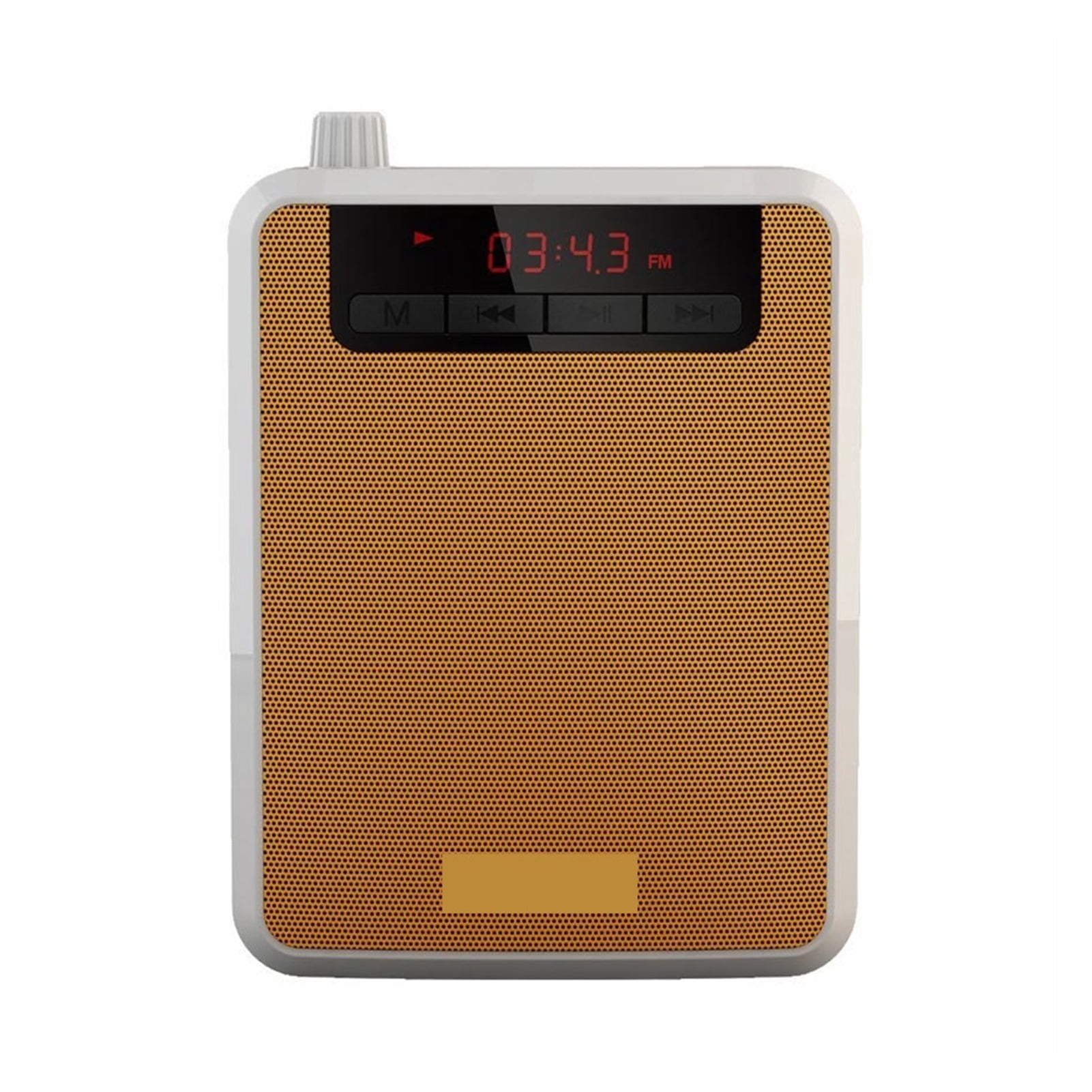 Portable Megaphone Voice Amplifier Band Waist Radio Clip Support FM TF MP3 Speaker Power Bank Tour Guides, Teachers ,Easy to Operate