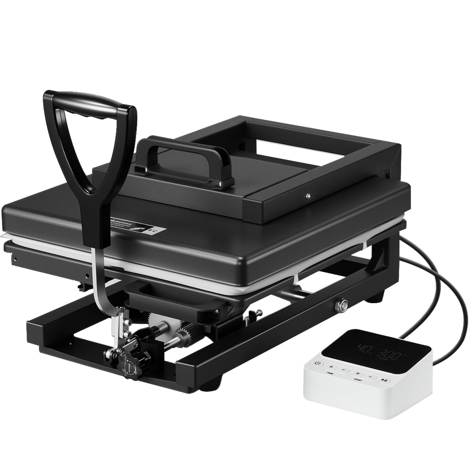 Hybrid Heat Press, 15 x 15 inch, 8-in-1 Multifunction, Heat Up Fast and Even, All-New Patented Design, Easy to Control, Sublimation Press Machine for T-shirts/Mugs/Tumblers/Caps/Plates, Black
