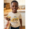 thumbnail image 4 of BemeyourBBs Kids Toddler Baby Boy Big Brother Outfits Excavator T-shirt Short Sleeve Crew Neck Engineering Car Letters Print Summer Pullover Tee Tops Clothes, 4 of 9