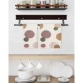 thumbnail image 3 of Abstract Geometric Kitchen Dish Towels for Drying Dishes Set of 3, Farmhouse Vintage Polka Dot Red Brown Waffle Weave Microfiber Hand Tea Bathroom Towels Quick Dry & Absorbent Towel 15.7x23.6, 3 of 7